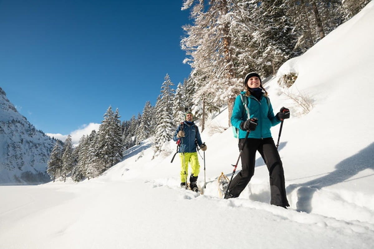 Winterwandern Spaß