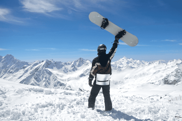 Aussicht auf Skifreizeit und die Piste