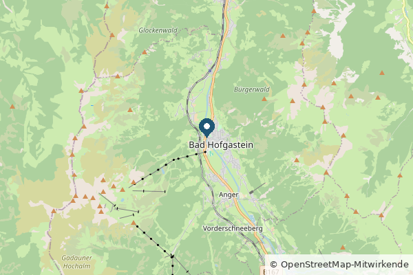 Karte: Bad Hofgastein, Österreich (© OpenStreetMap-Mitwirkende)