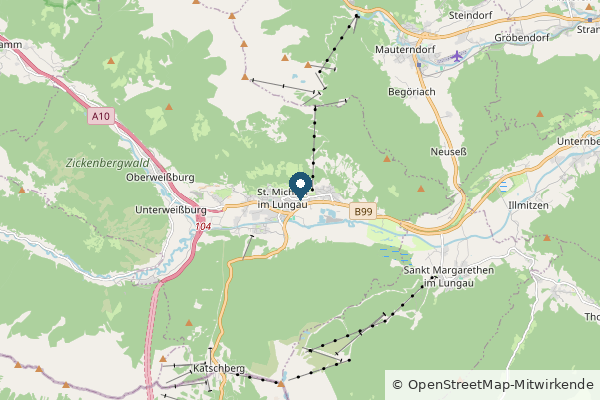 Karte: St. Michael, Österreich (© OpenStreetMap-Mitwirkende)