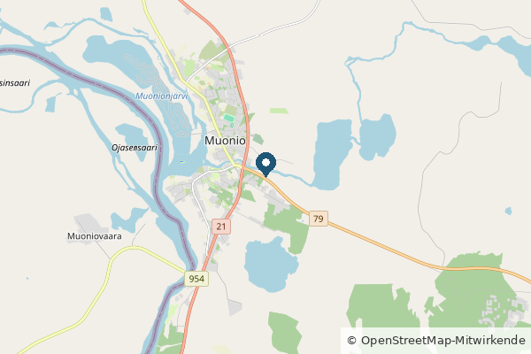 Karte: Muonio, Finnland (© OpenStreetMap-Mitwirkende)