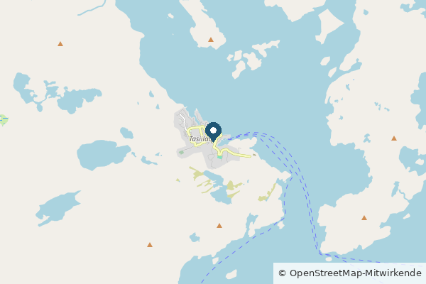 Karte: Tasiilaq, Grönland (© OpenStreetMap-Mitwirkende)