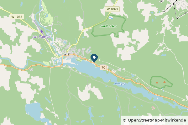 Karte: Idre Fjäll, Schweden (© OpenStreetMap-Mitwirkende)