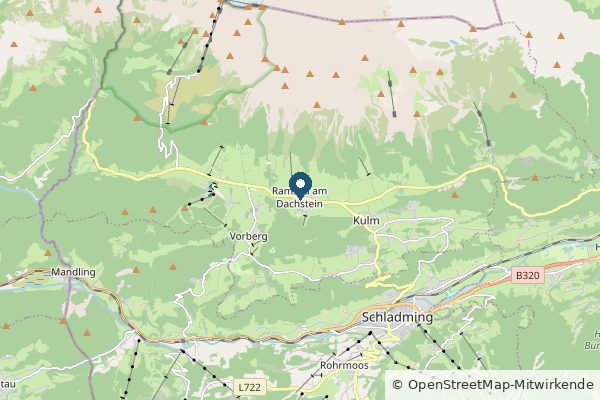 Karte: Ramsau, Österreich (© OpenStreetMap-Mitwirkende)