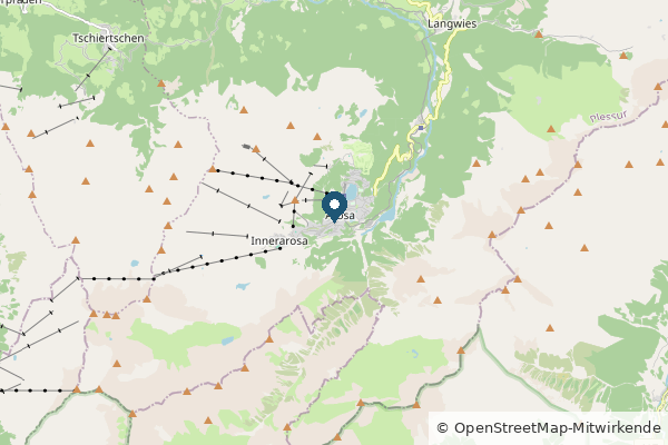 Karte: Arosa, Schweiz (© OpenStreetMap-Mitwirkende)