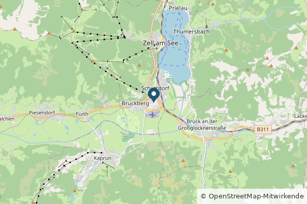 Karte: Zell am See, Österreich (© OpenStreetMap-Mitwirkende)