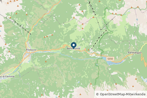 Karte: Bellamonte, Italien (© OpenStreetMap-Mitwirkende)