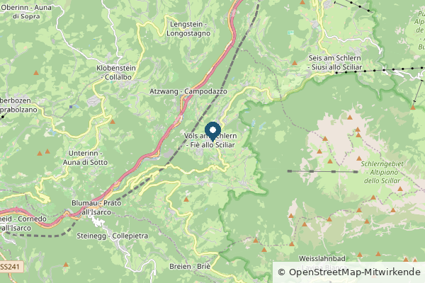 Karte: Völs, Italien (© OpenStreetMap-Mitwirkende)