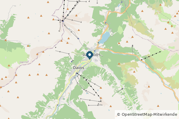 Karte: Davos, Schweiz (© OpenStreetMap-Mitwirkende)