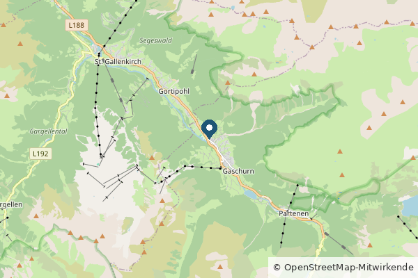 Karte: Gaschurn, Österreich (© OpenStreetMap-Mitwirkende)