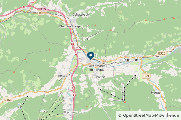 Karte: Zauchensee, Österreich (© OpenStreetMap-Mitwirkende)