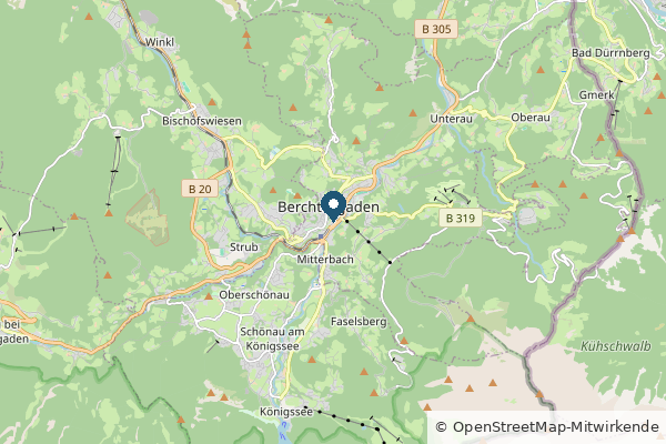 Karte: Berchtesgaden, Bayern (© OpenStreetMap-Mitwirkende)